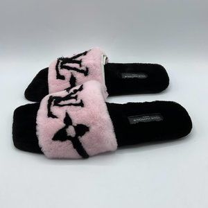 Lock it mink mules Louis Vuitton Pink size 38 EU in Mink - 25871750